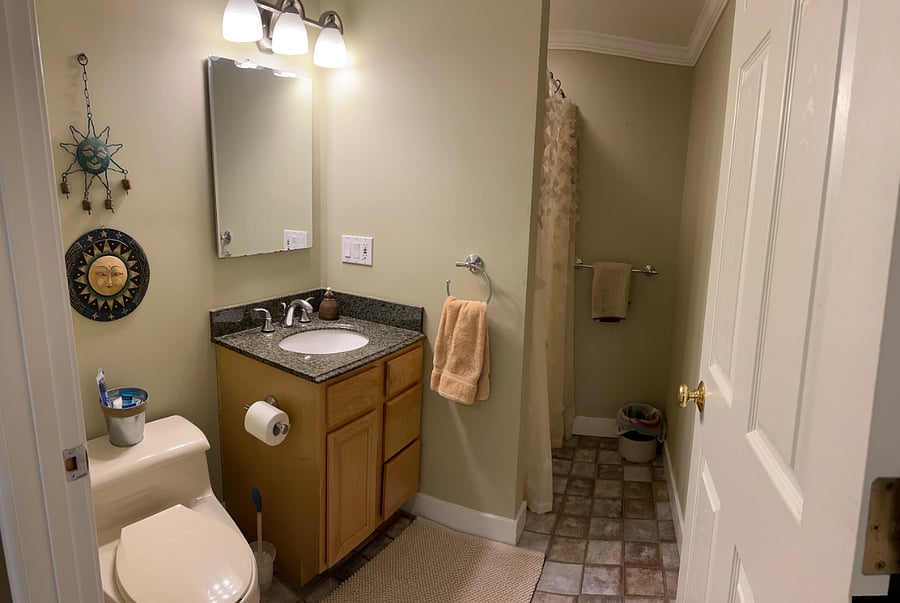 Private bathroom with shower 