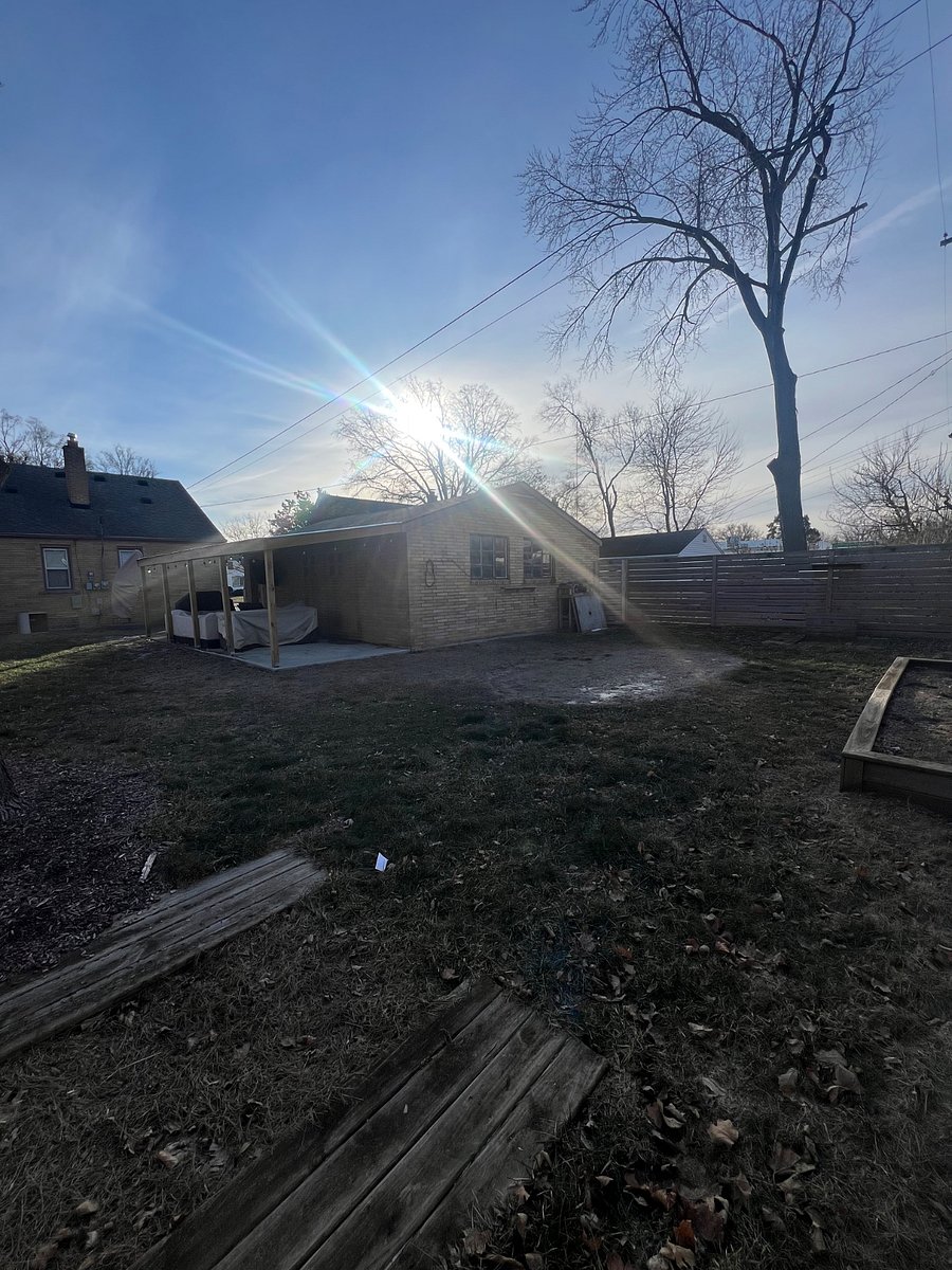 large backyard space