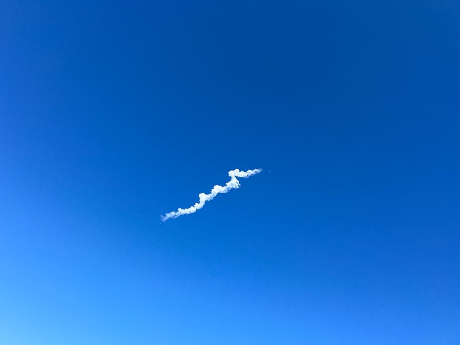 Daytime Rocket Launch.