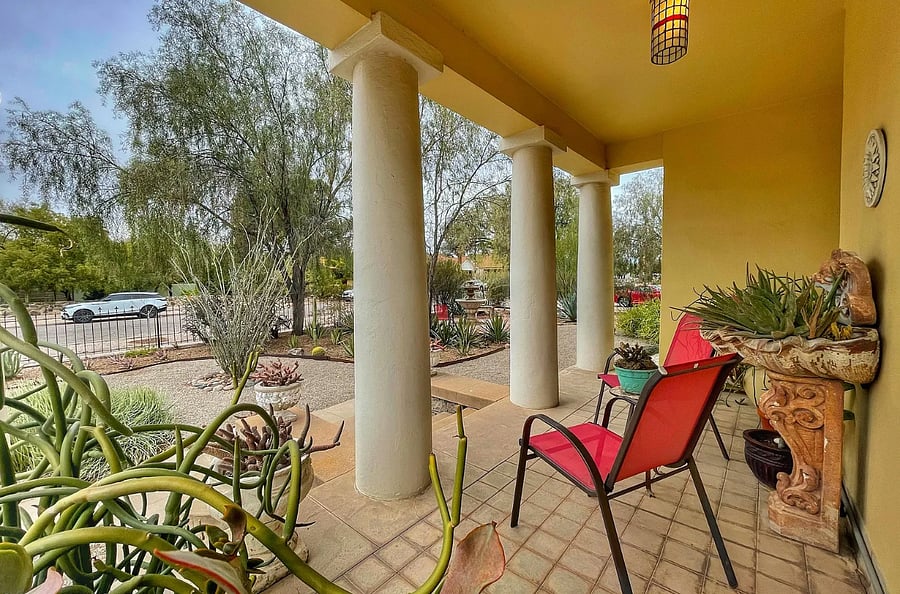 Your outdoor patio space from which to watch the world go by