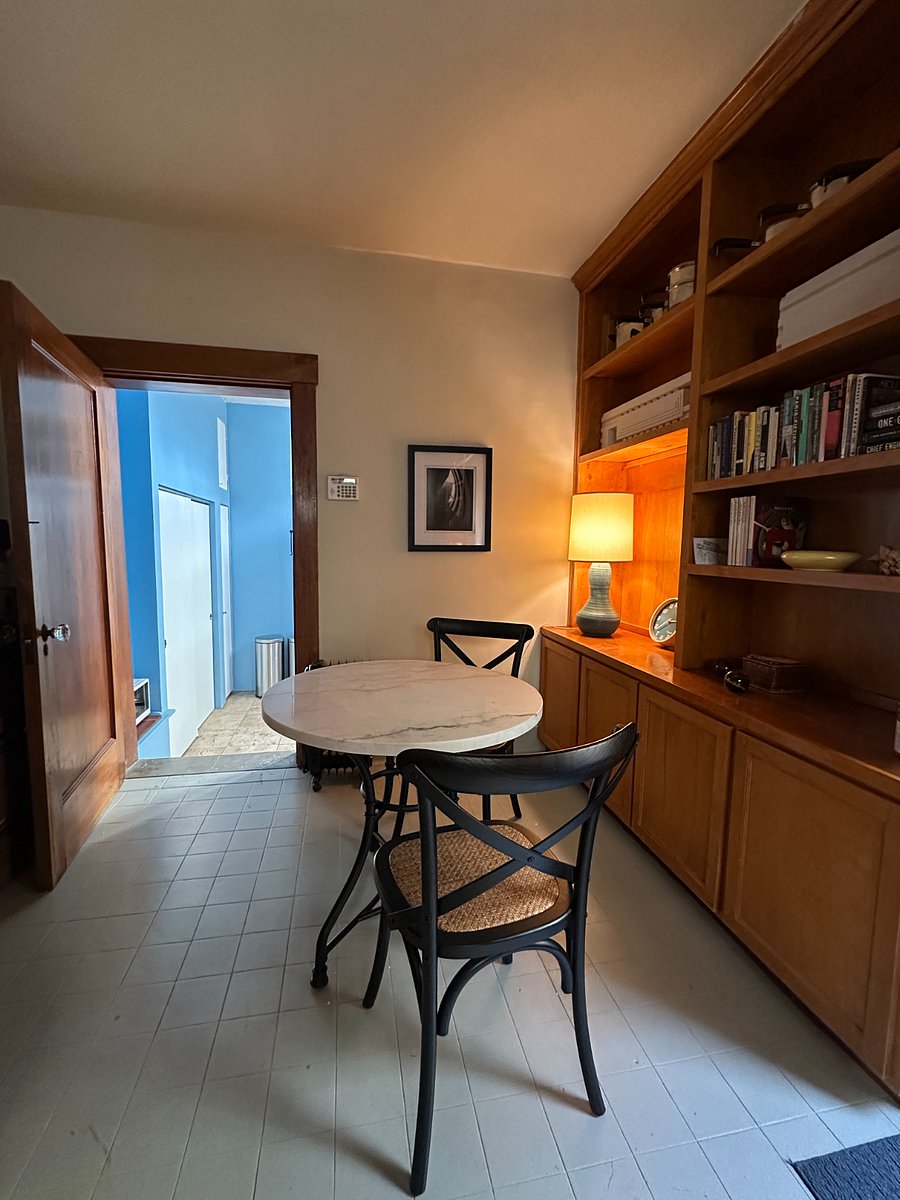 View from dining area to the kitchen