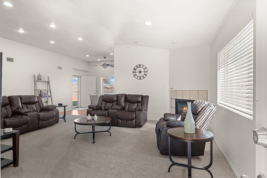 Entry Living room view