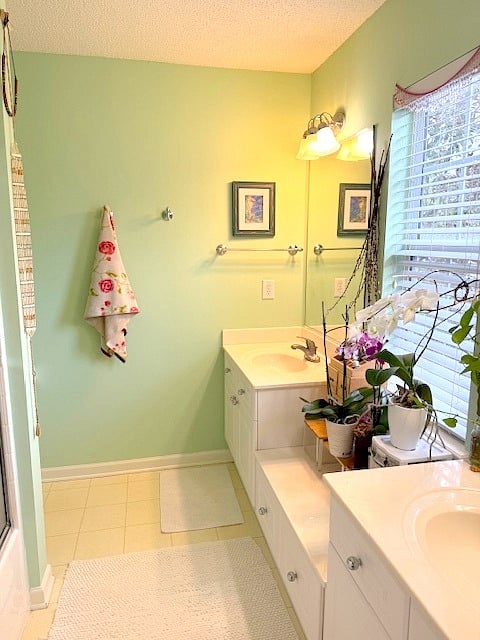 Master bathroom with 2 sinks