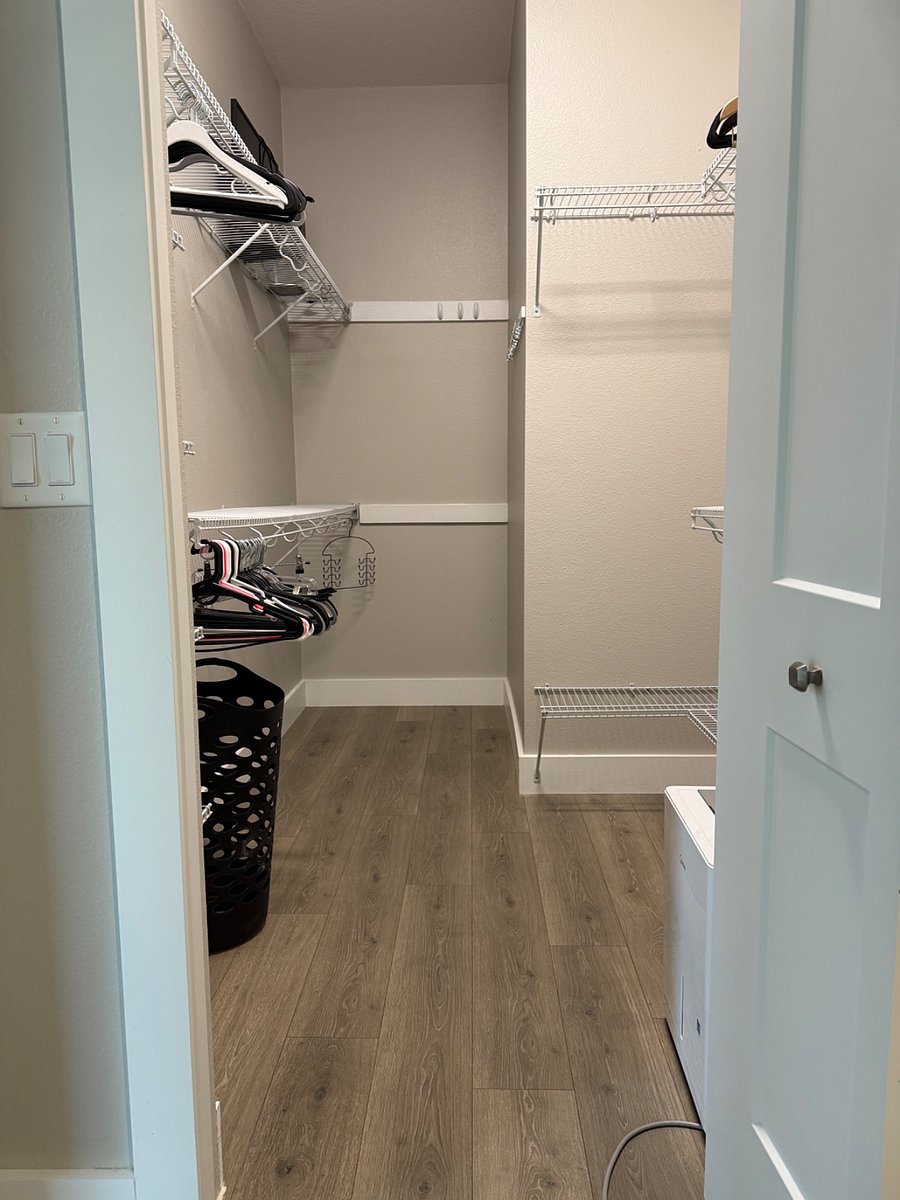 Walk in closet in primary