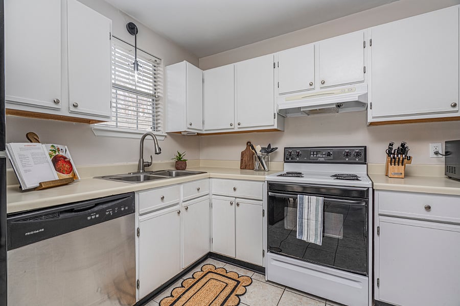 Stove was replaced with new glass top version in March 2025. Kitchen equipped with stove, microwave, dishwasher and garbage disposal.