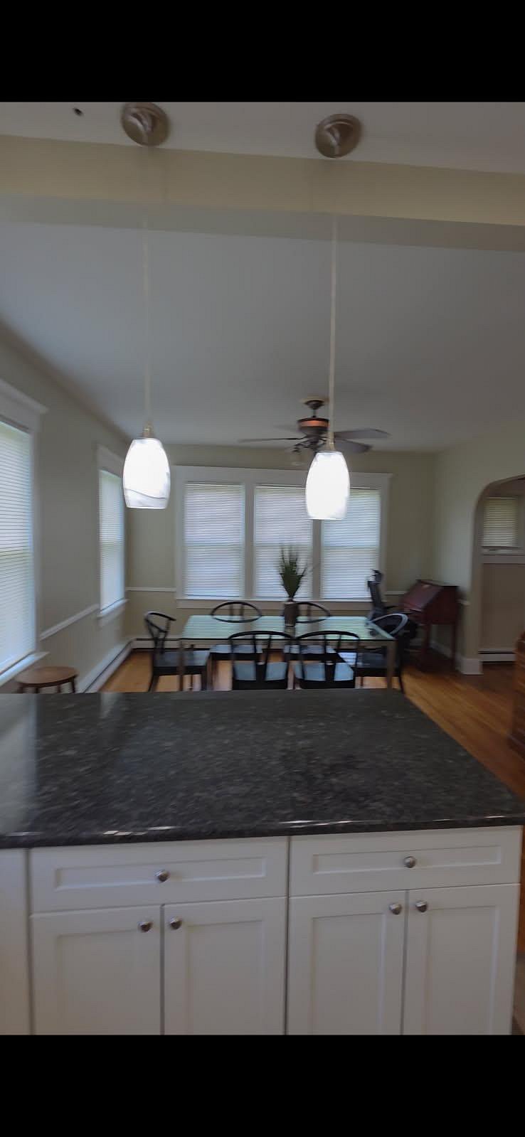 Spacious dining area.