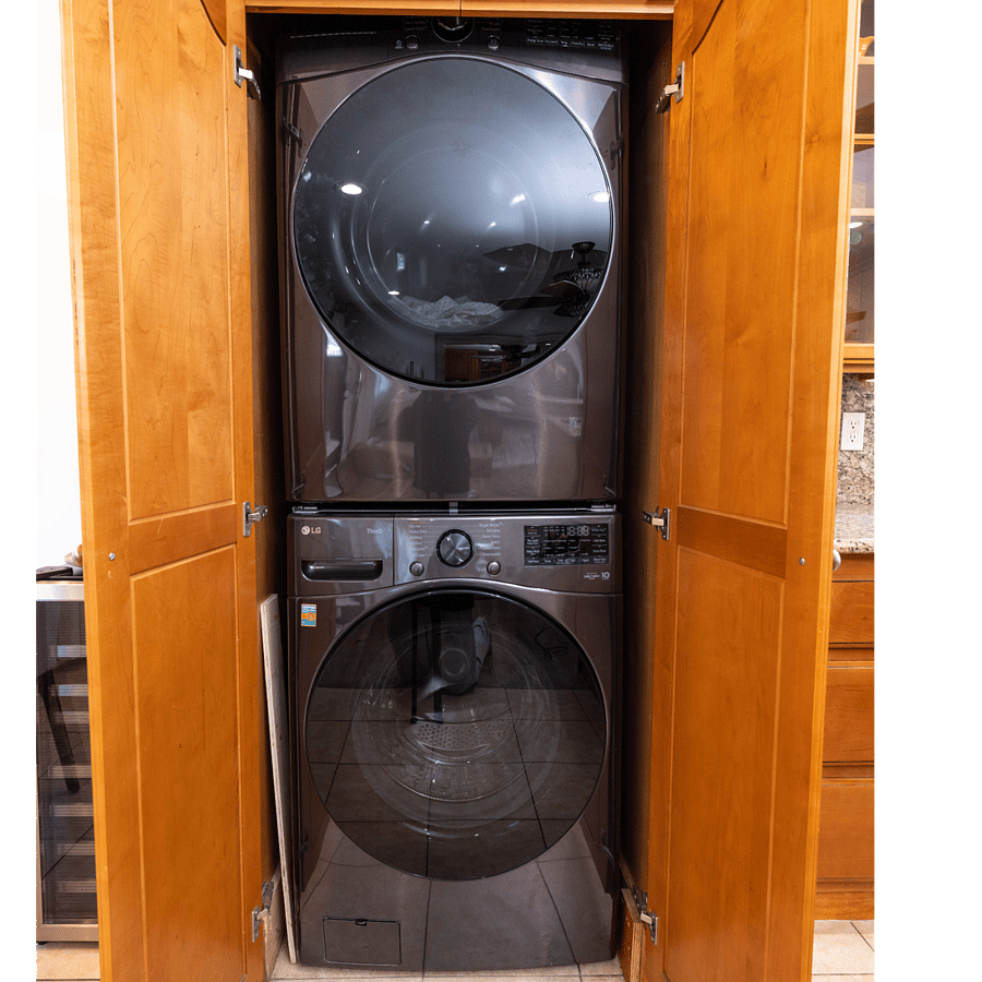 Fresh laundry made easy! Brand new washer and dryer for your convenience.