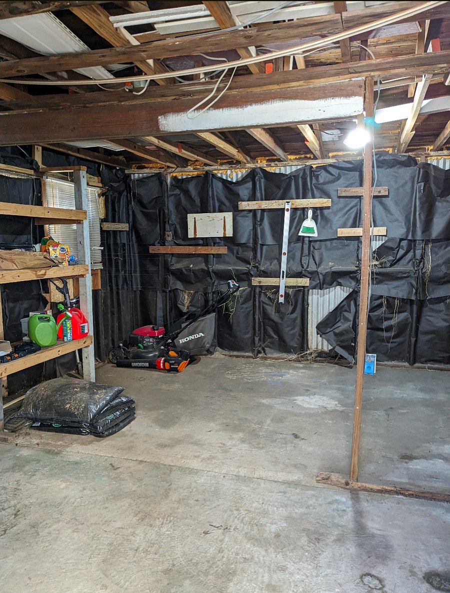 Inside large detached shop/storage area. Building has electricity and water