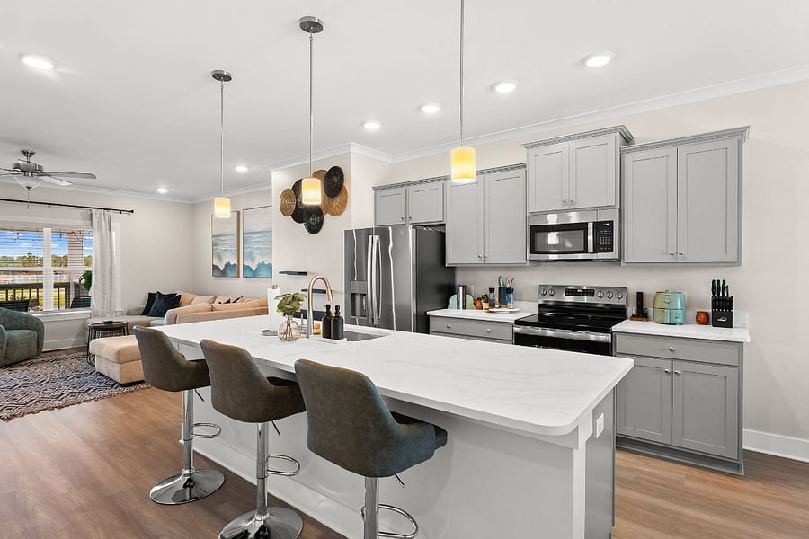 Fully equipped kitchen with everything needed for extended stays