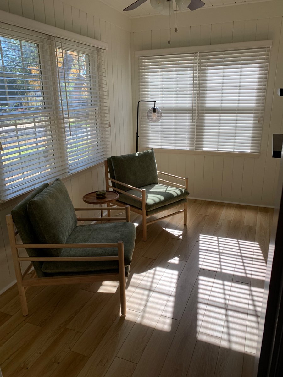 Sunroom with sitting area