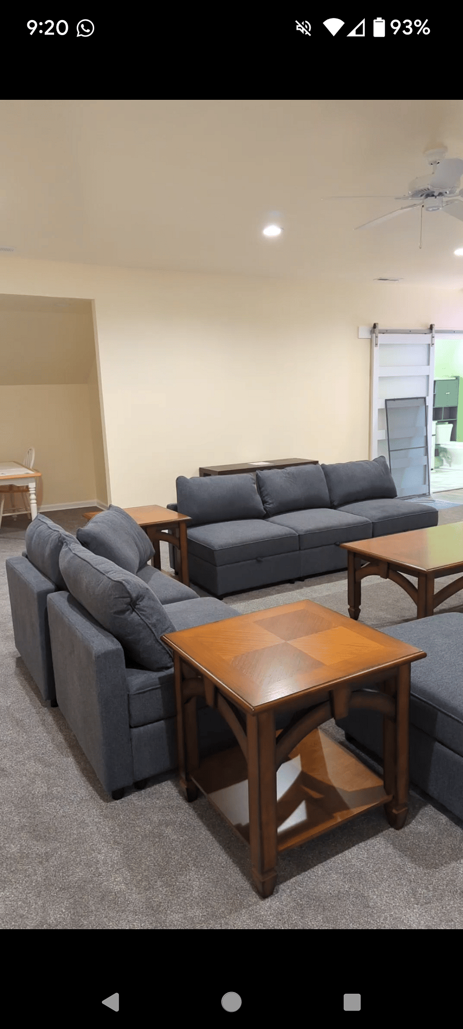 Great room and dining on left barely visible