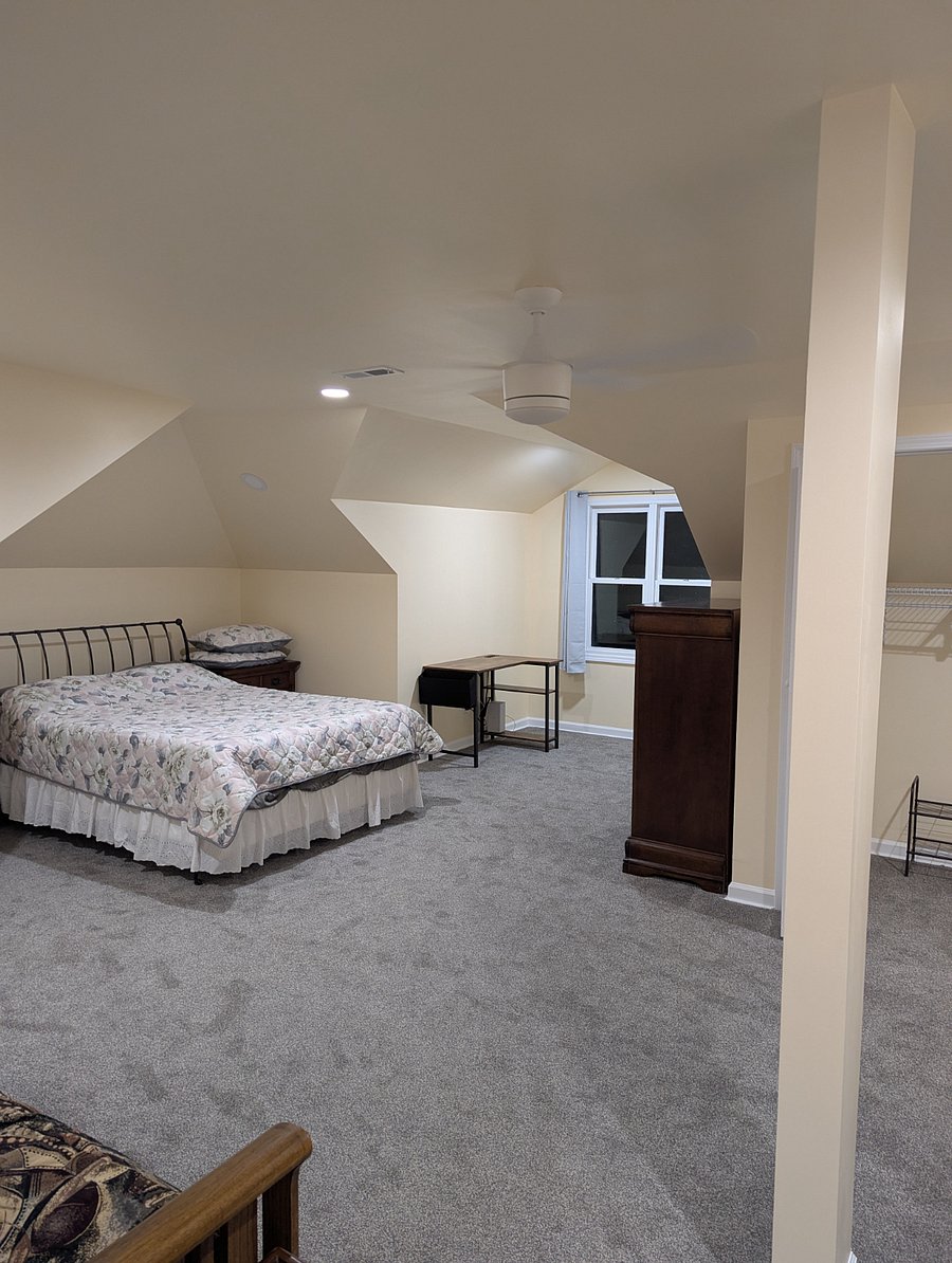 Chest of drawers on right