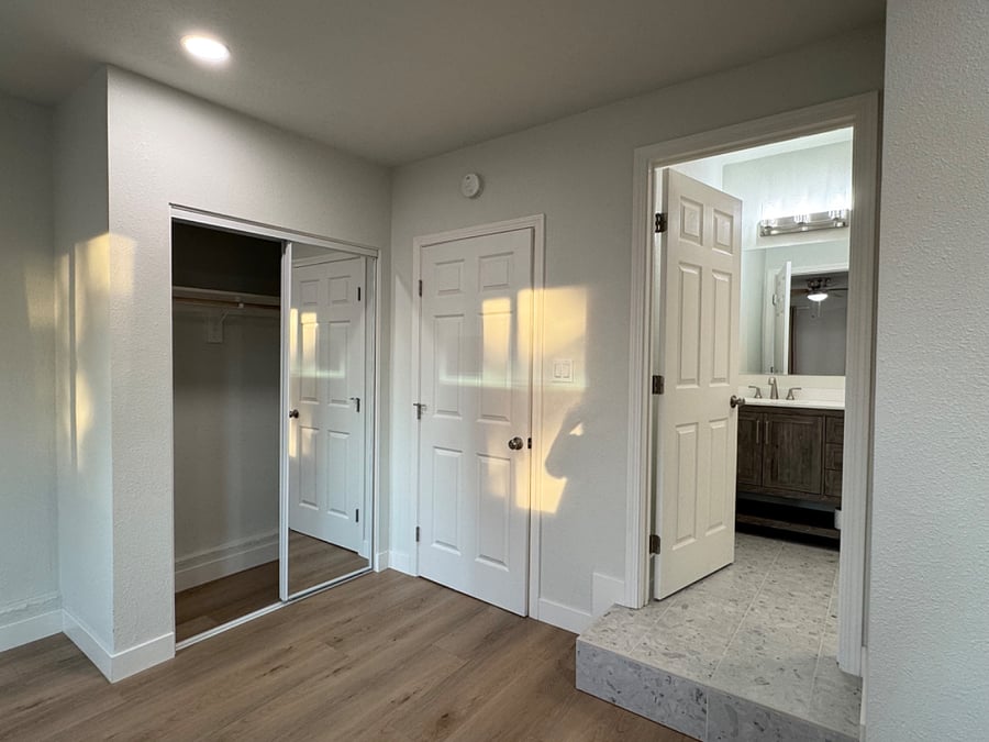 Bedroom Number #1 , Masters with huge space, 2 closets and a private bathroom plus private entrance! 
