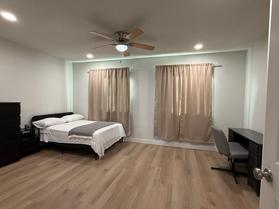 Bedroom Number #1 , Masters with huge space, 2 closets and a private bathroom plus private entrance! 