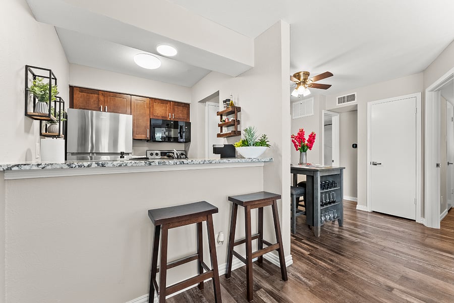 Kitchen and bar seating