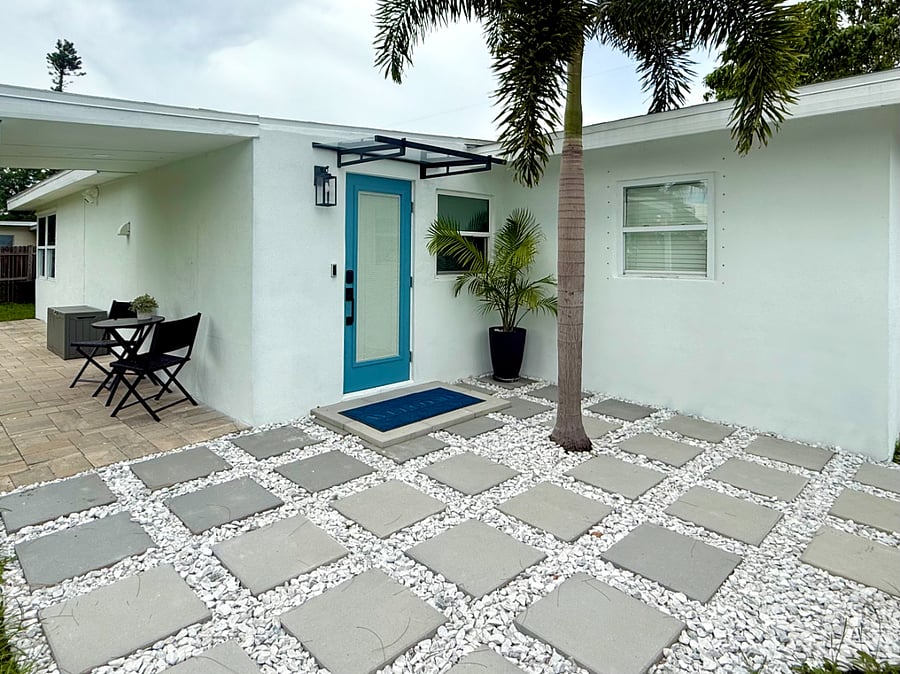 Entrance to unit