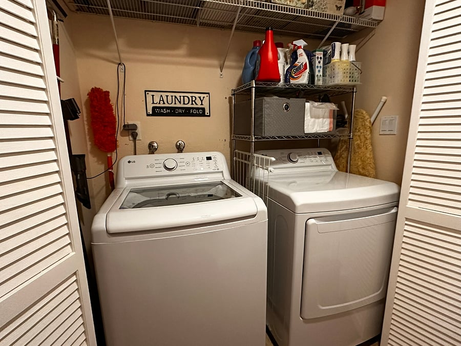 Inside laundry