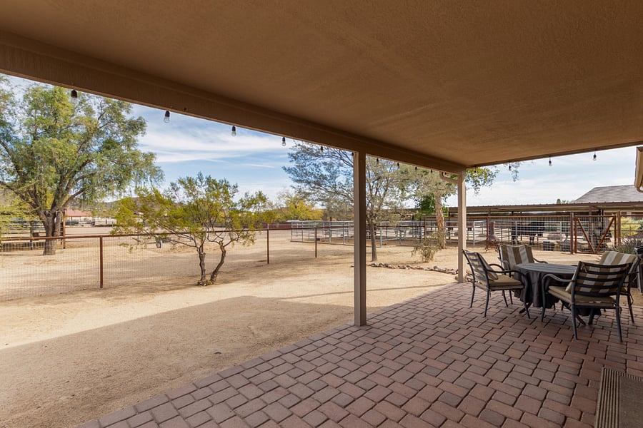 View from patio