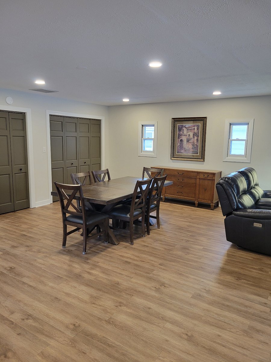 6-person Dining Table & Two Large Storage Closets!