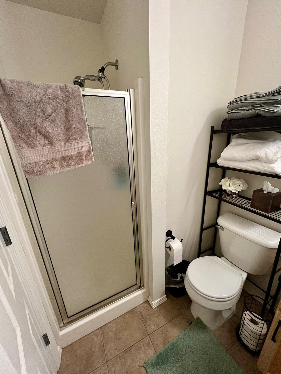 Shower in private bathroom