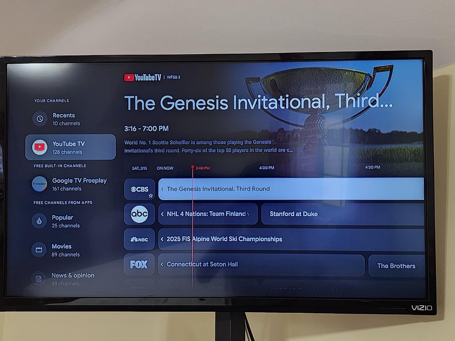 YouTube TV on Smart TV in Guestroom Included