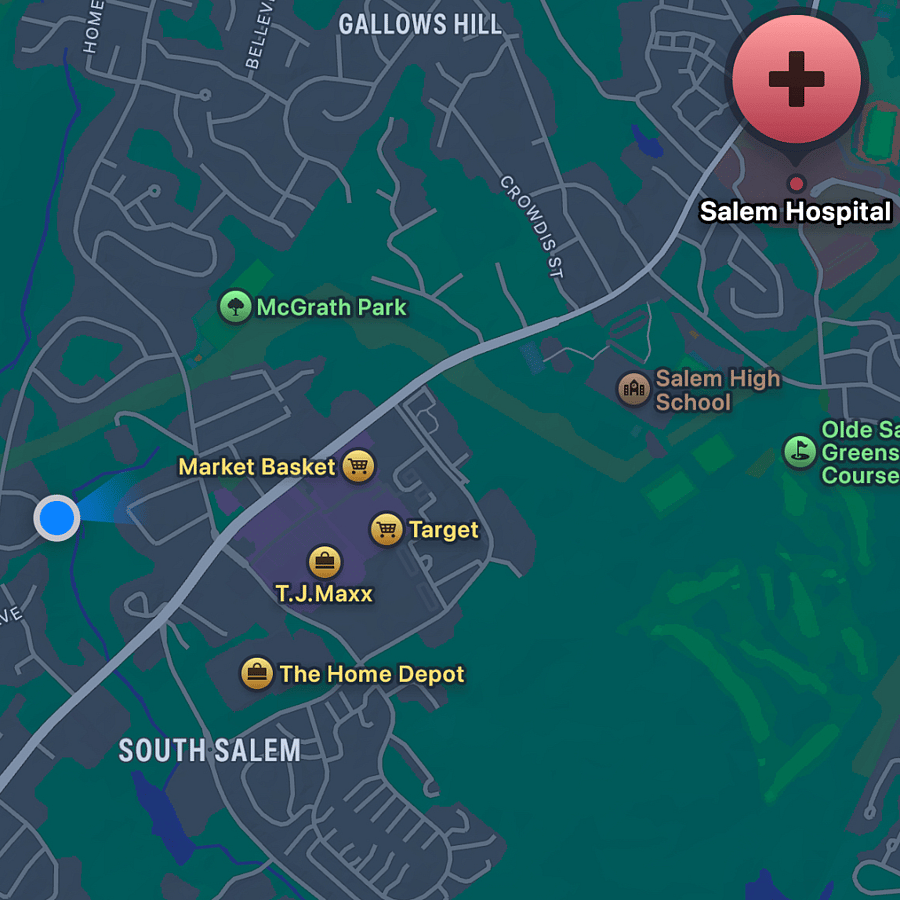 2.3 Miles To Salem Hospital