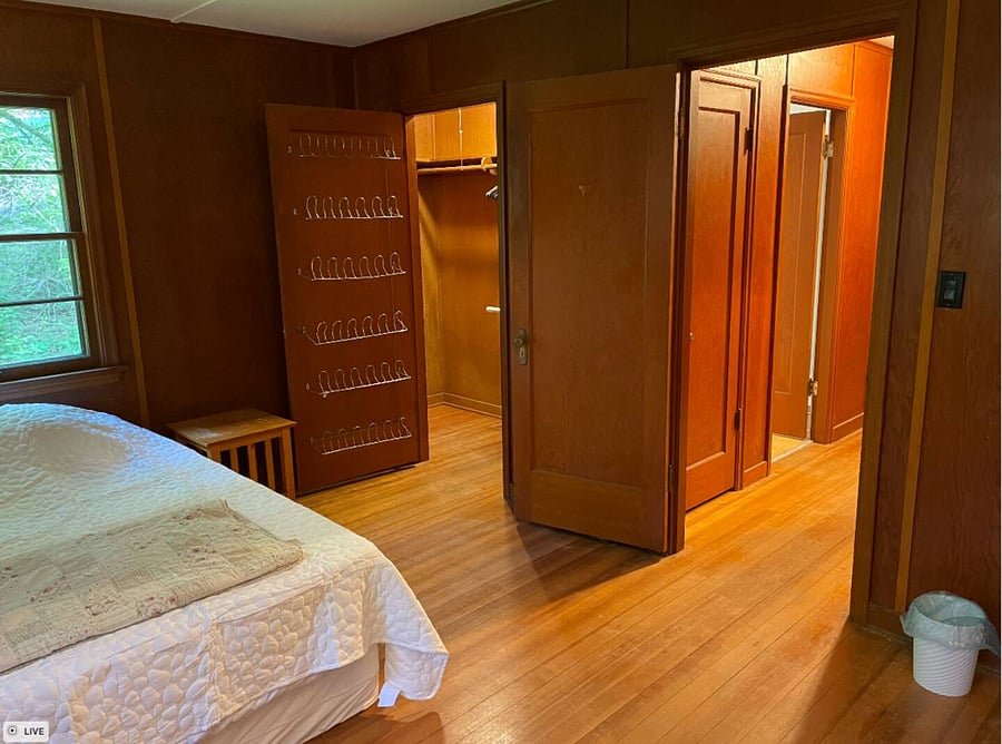 Bedroom #1 - With Giant walk-in closet, NOT SHWON IS THE NEW KING SIZE BED HERE!