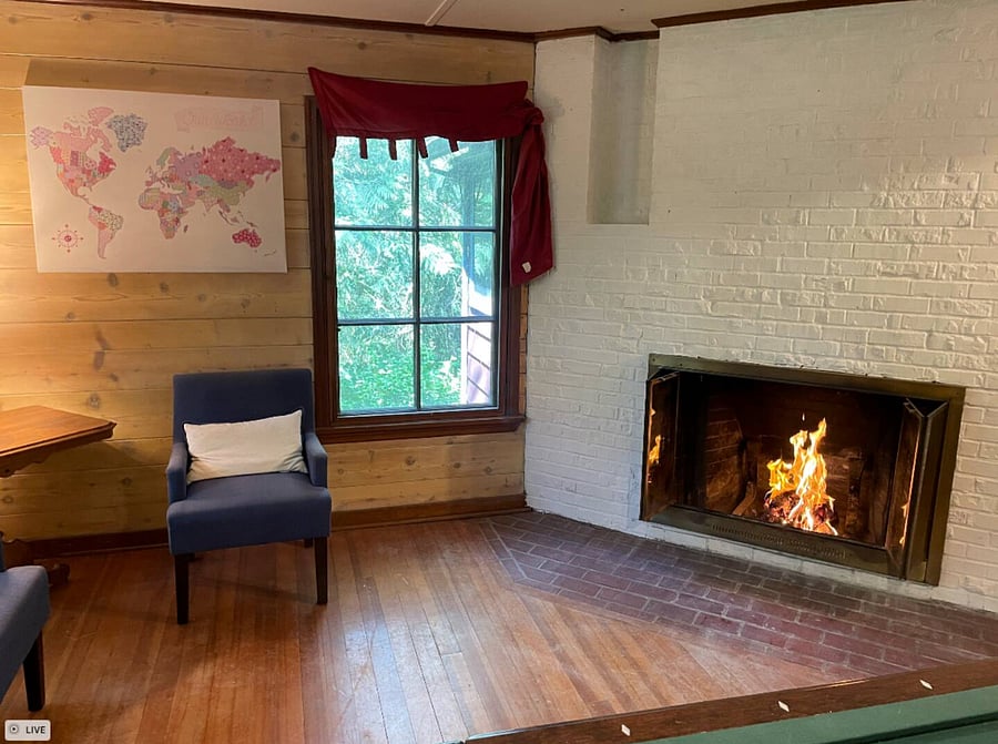 Awesome Fire Place: too big to pass current codes:-)