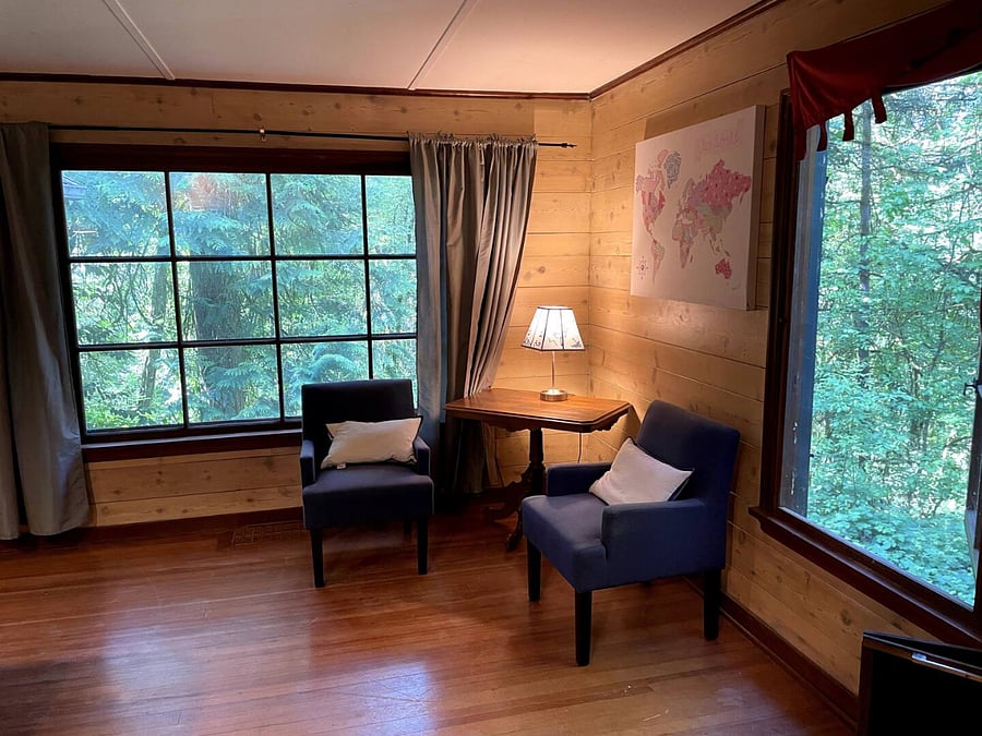 It is a nice area to read and relax. 