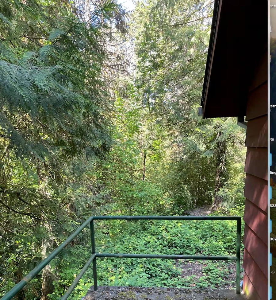 Surrounded by forest but only 10 minutes from Portland and 8 minutes from Beaverton. 
