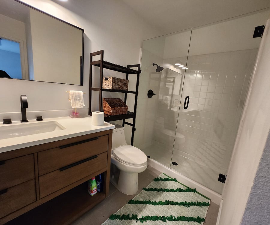 Ensuite bathroom in the master bedroom