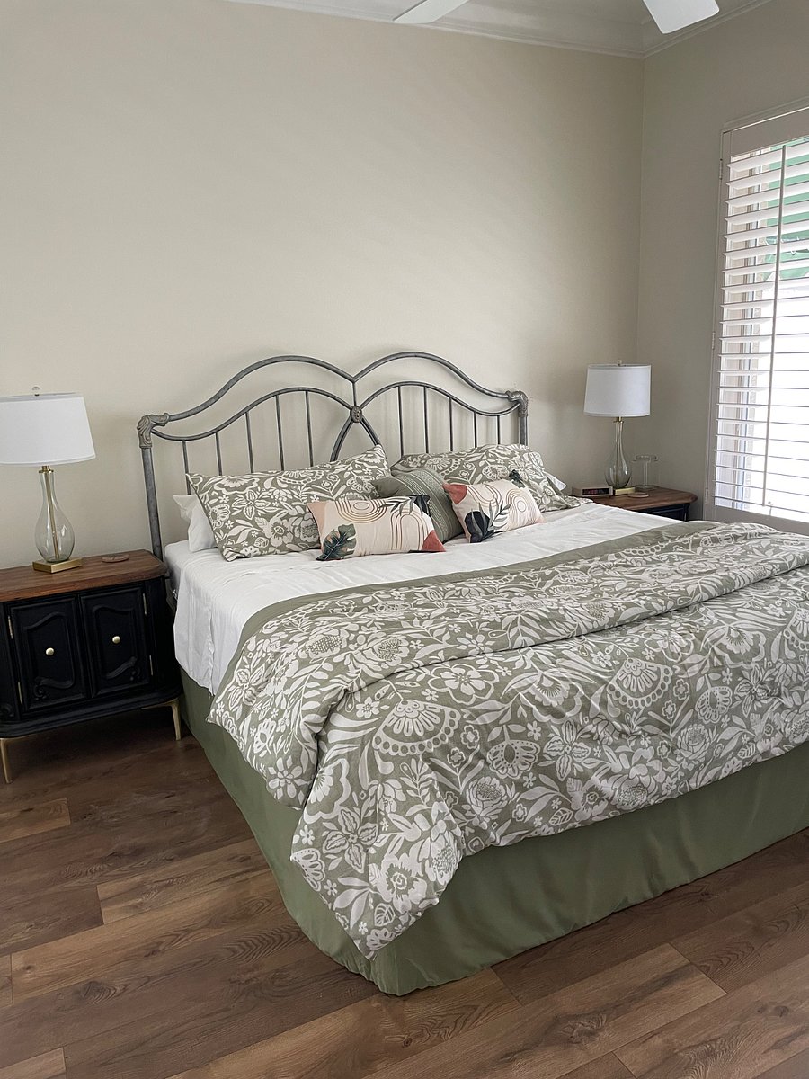 Primary bedroom king size bed
