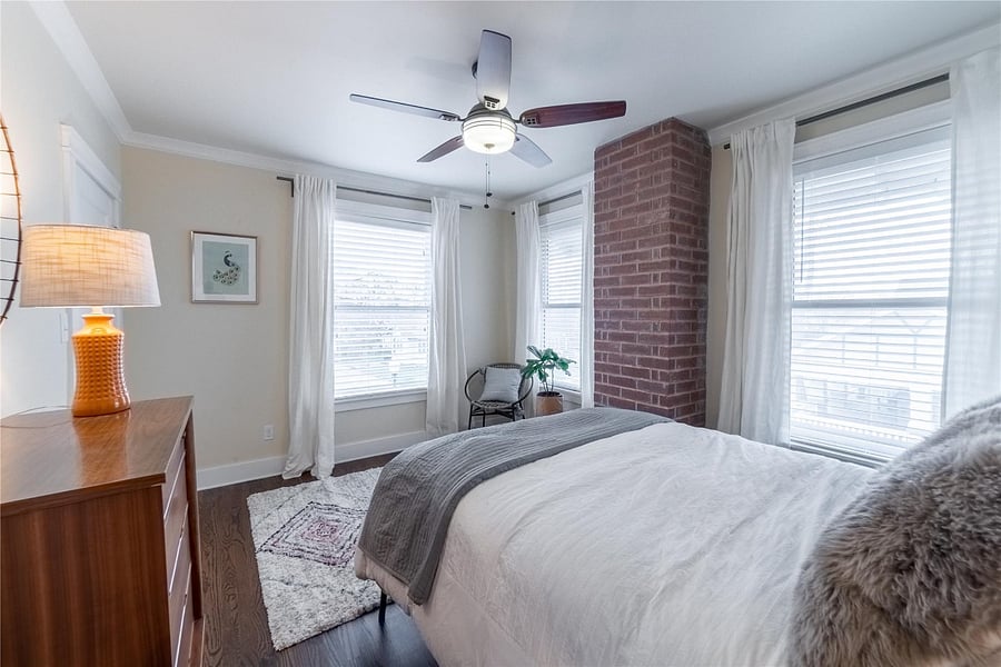 More exposed brick in the 3rd bedroom.
