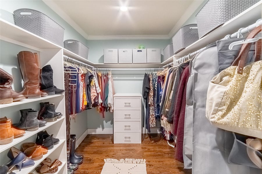 Giant custom closet.