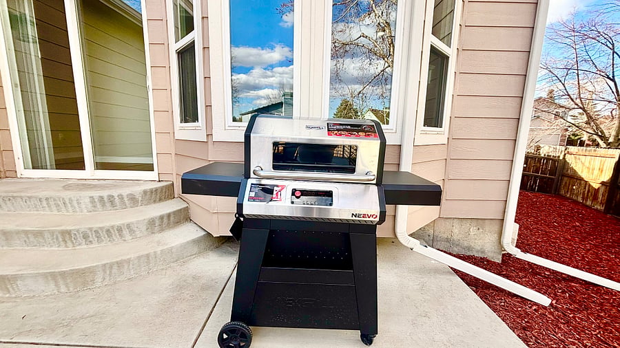 The backyard is home to our outside relaxation space. Steps (literally) from the kitchen you will find out propane grill- ready and waiting!