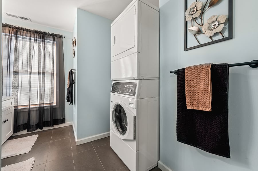 In-unit washer/dryer with sanitation cycle