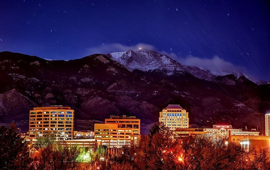 7 miles from downtown Colorado Springs