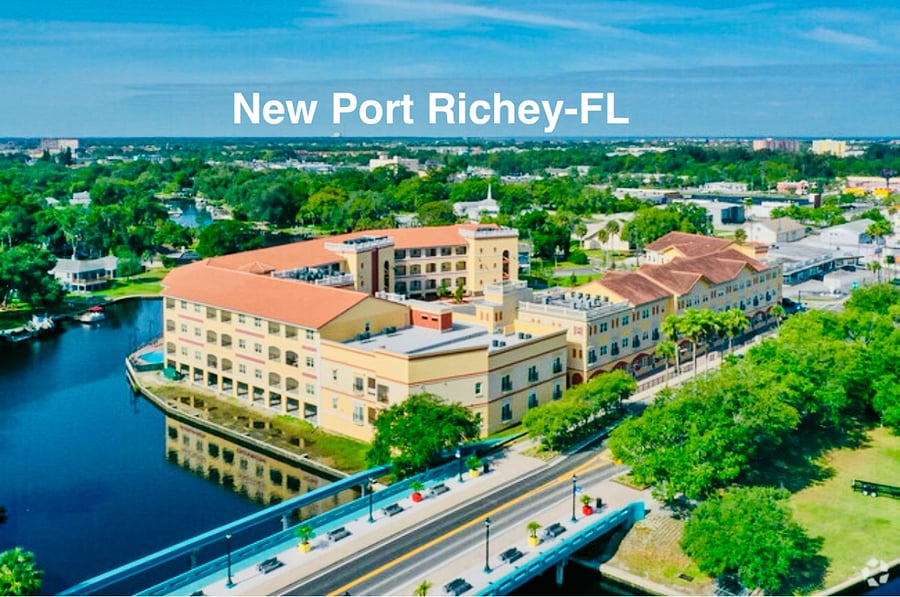 Downtown Port Richey. Well located with plenty of activities during the day and night. 