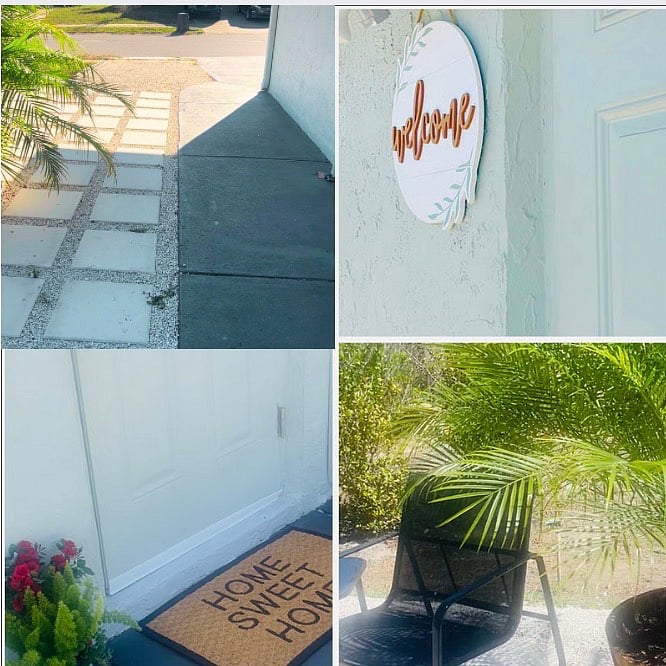 Private entrance, dedicated park for 2 cars, outside private patio with 2 chairs and a table, spacious backyard. 