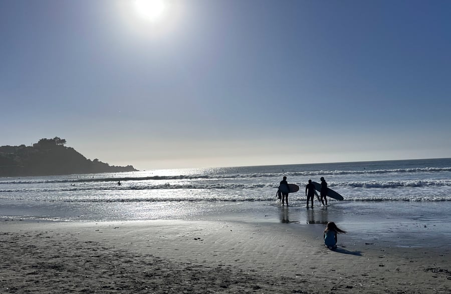 This was a beautiful day at Linda Mar State Beach on a random November day