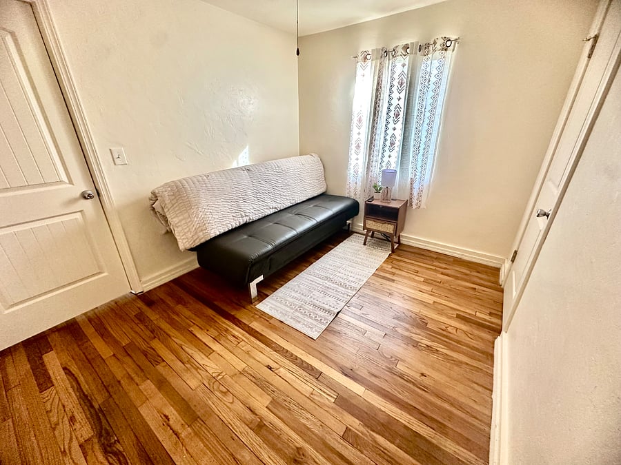 Sofa turns into a bed