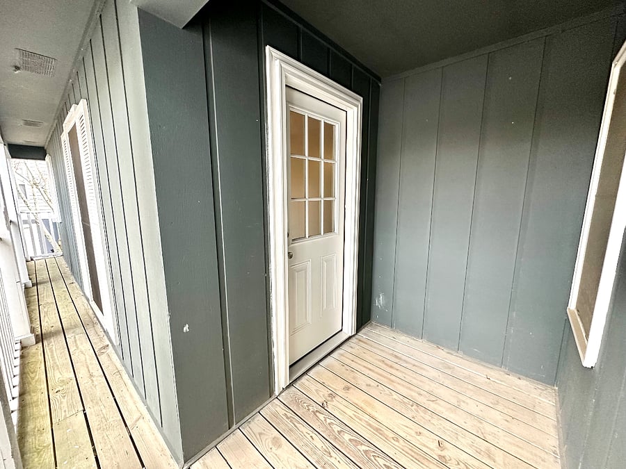 Upstairs Deck Access from Main Bedroom Unit 1