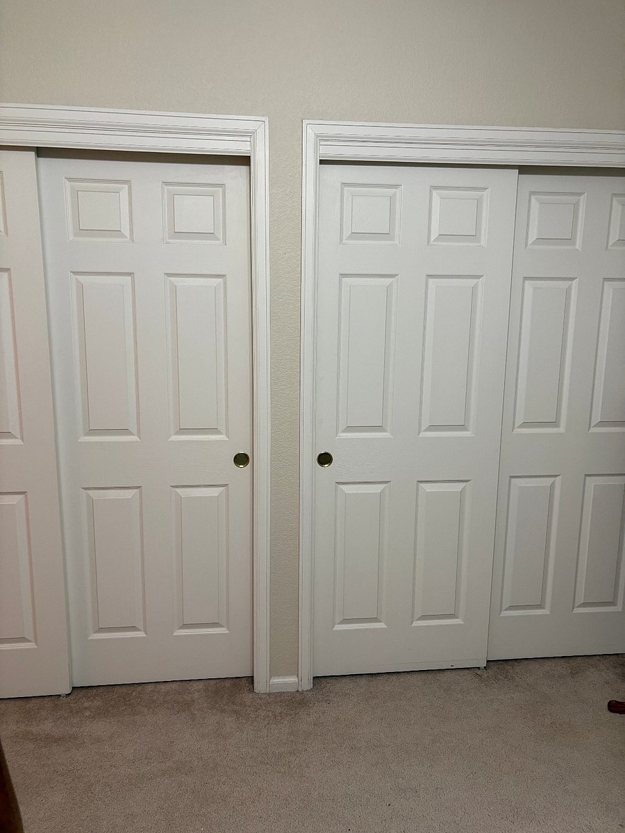 Master Bedroom His and Her Closets