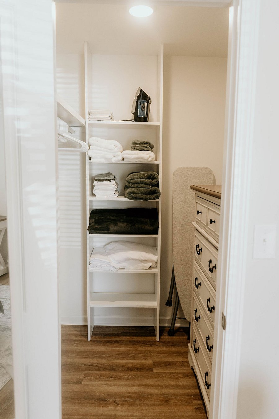 Relax with plush linens and fluffy towels, thoughtfully stocked for a comfortable and hassle-free stay.
