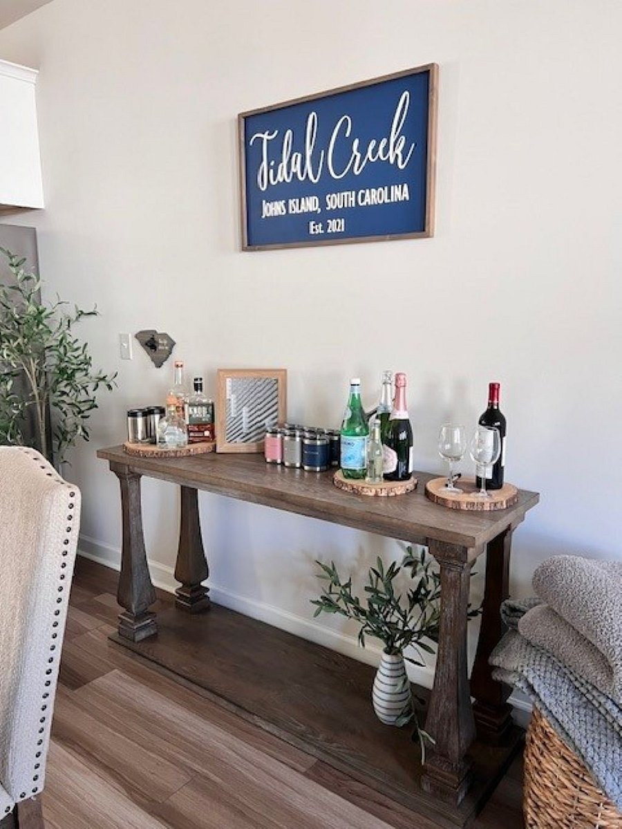 Step over to your own private retreat with this stylish in-home bar, where every hour feels like happy hour! San Whether you're shaking up a martini, pouring a fine wine, or simply unwinding with friends, this inviting space is designed for effortless entertaining. Cheers to good times, great drinks, and even better company all without leaving home!