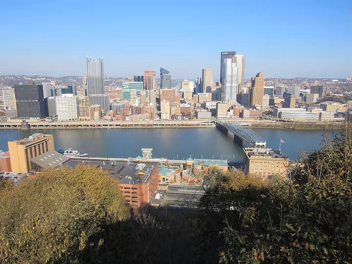 Two block walk to this view