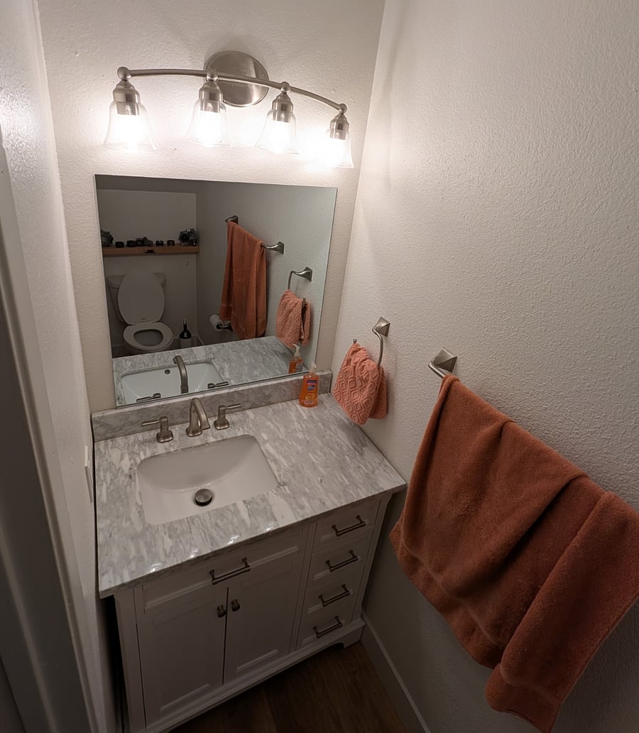 Downstairs half bath