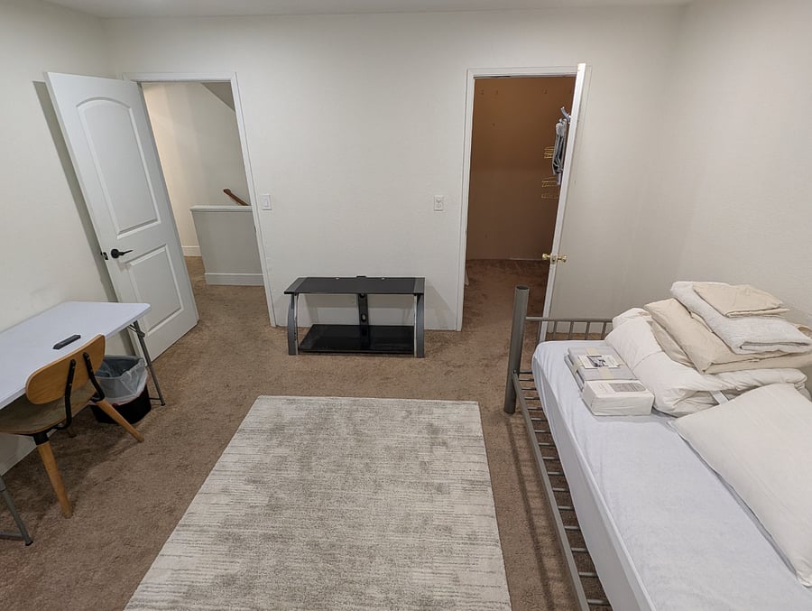 Private bedroom with closet