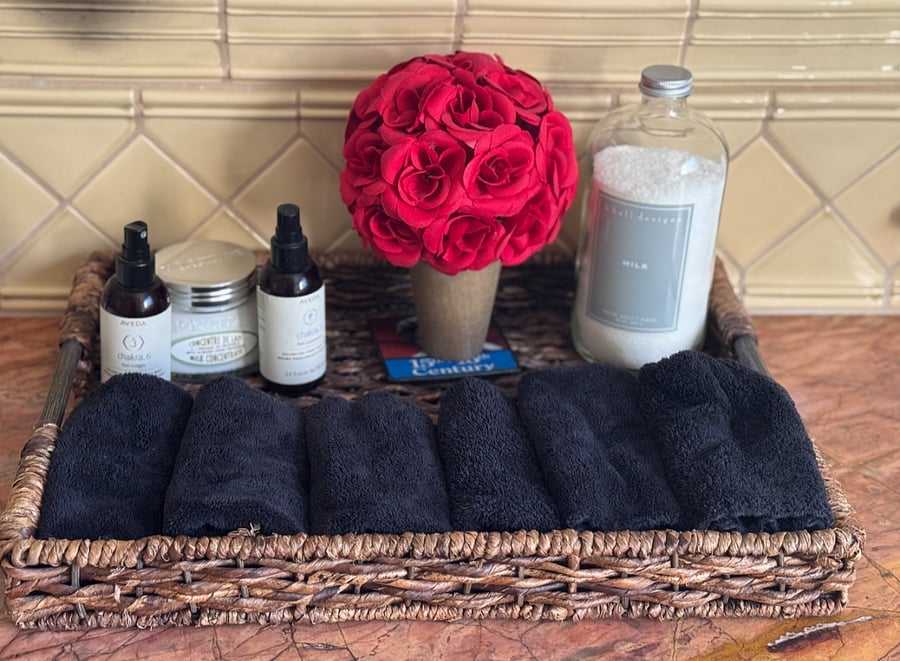 Potery Barn & Aveda Aromas to elevate your shower or bath experience! 
