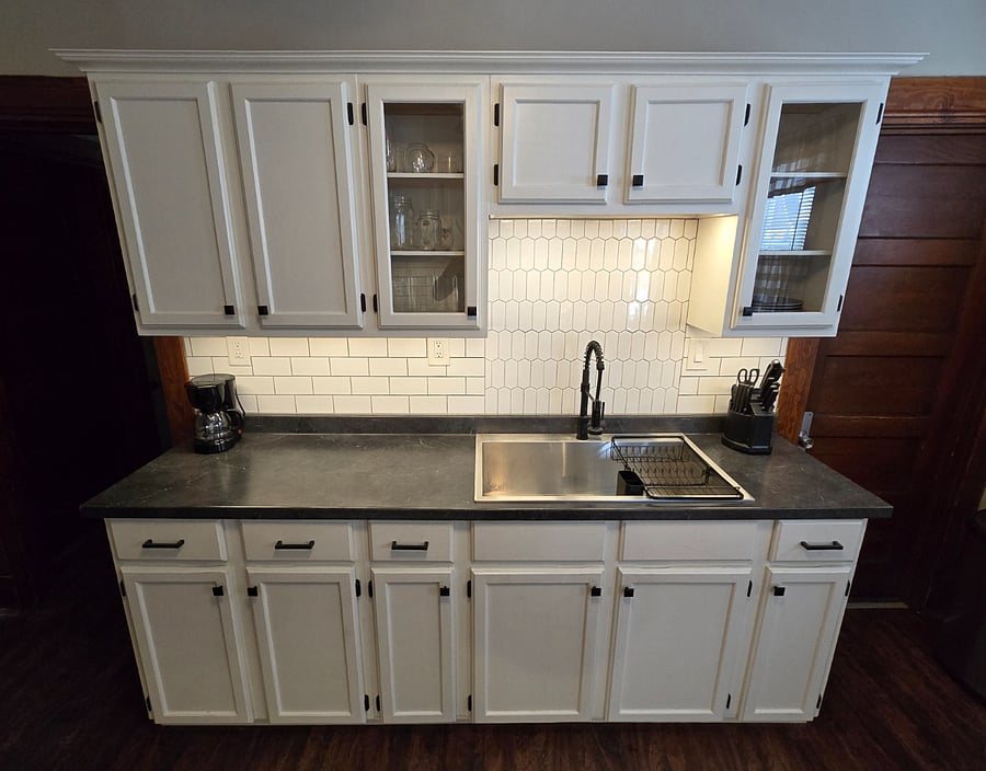 Nice updated kitchen with stainless steel appliances